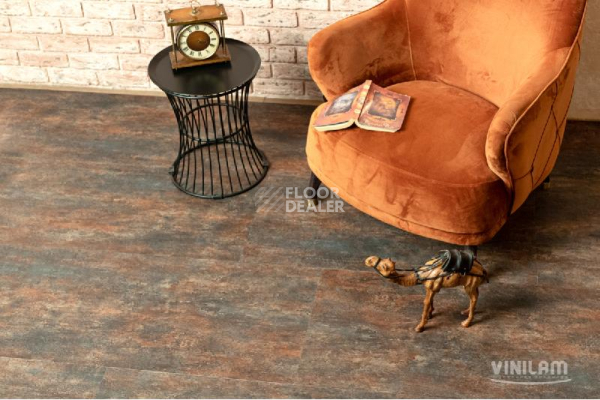 Кварцвиниловые полы Ceramo Vinilam Stone 8 мм 71617 Керамическая Сталь фото 1 | FLOORDEALER